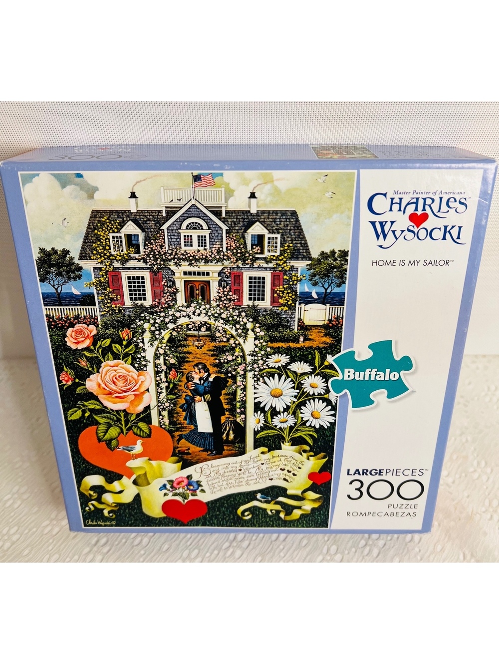 Charles Wysocki Home Is My Sailor Large 300 pc jigsaw puzzle buffalo games